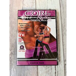 Core Rhythms Dance Exercise Starter Pack 4 DVD Set Fitness Workout NEW